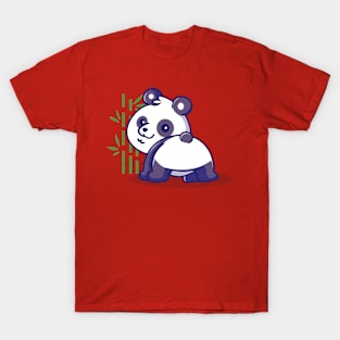 Cute baby panda illustration T-Shirt